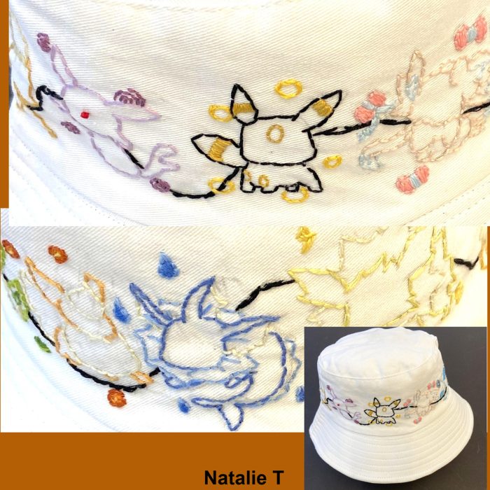 Hat with Pikachu embroidered on it.