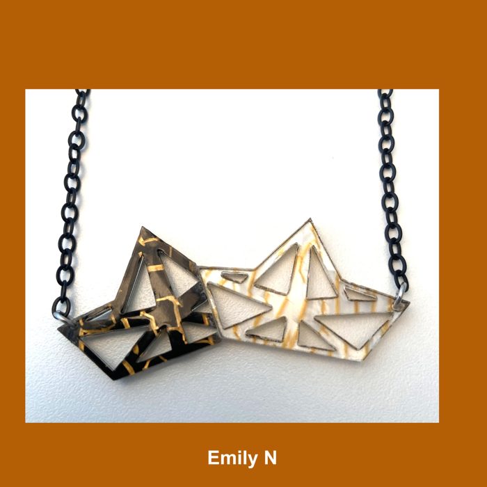 pendant of triangular shapes