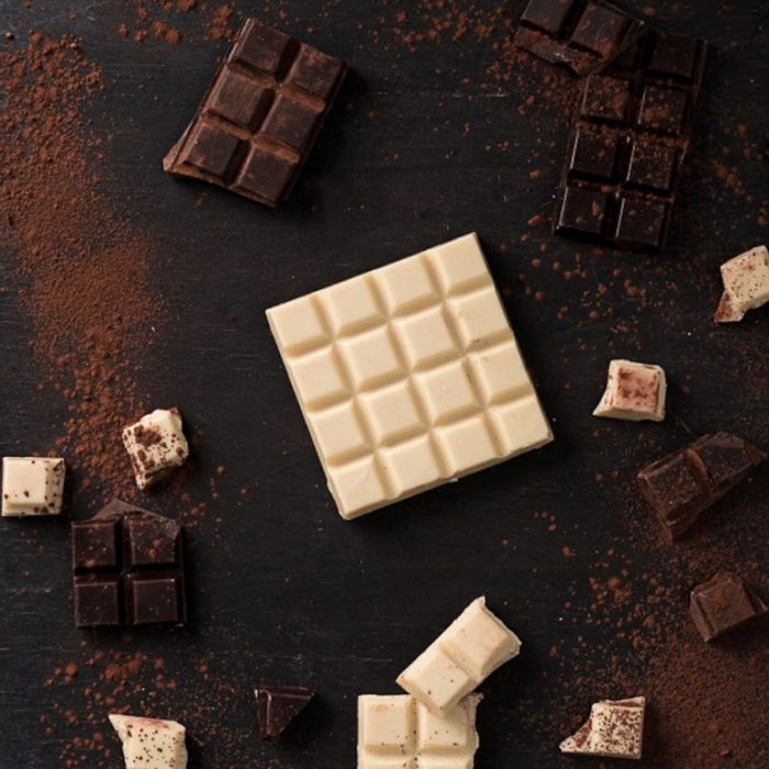Image of white and dark chocolate.