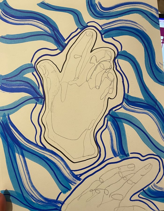Sketch of hands