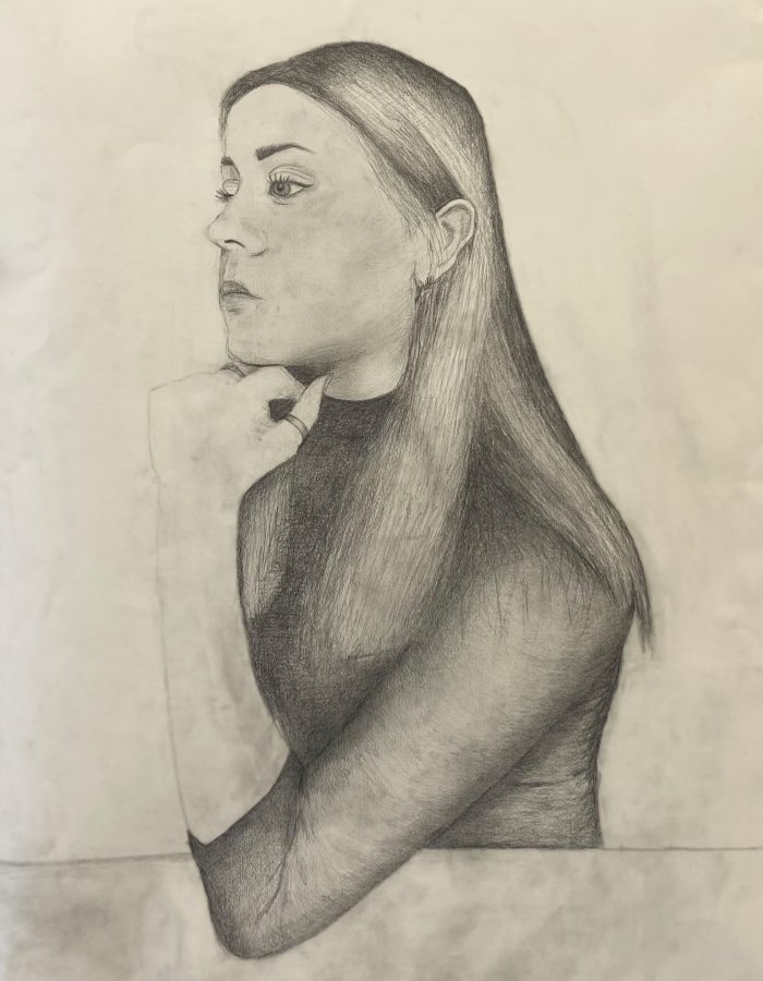 Sketch of a student.