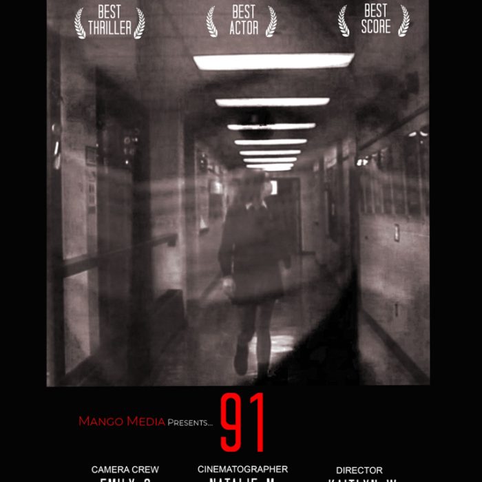 Poster that says "91"