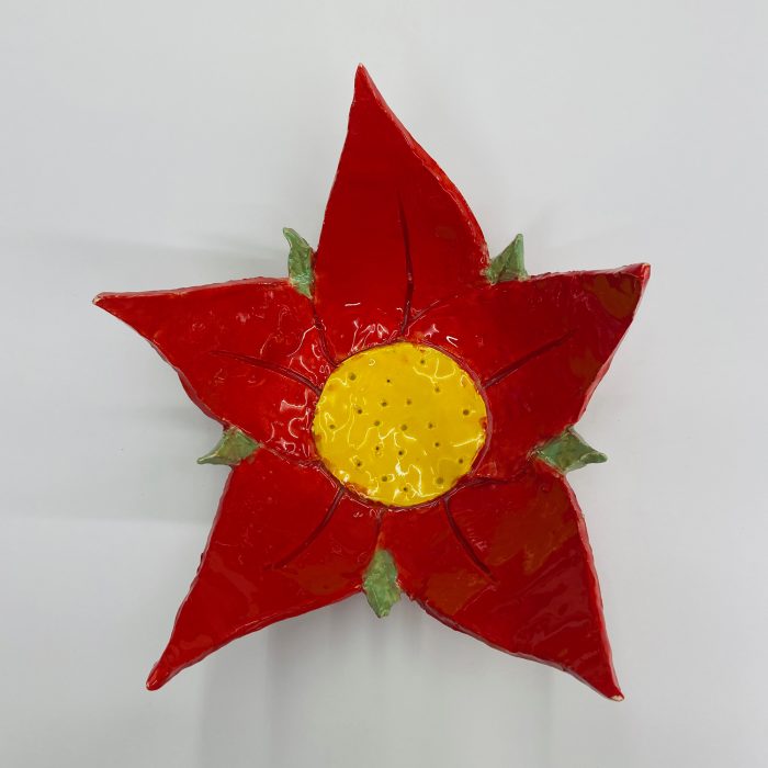 red clay flower