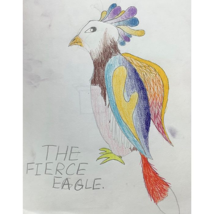 Drawing of The Fierce Eagle.
