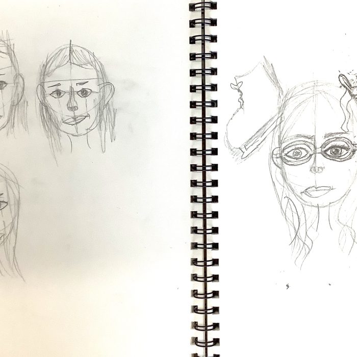 Sketches of faces